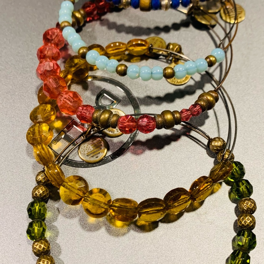 Alex & Ani multi Color bangles set - Picture 6 of 6